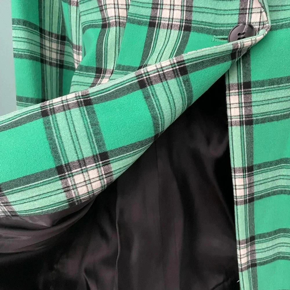LiME - bottle green woman’s blazer jacket- size M - Picture 9 of 13